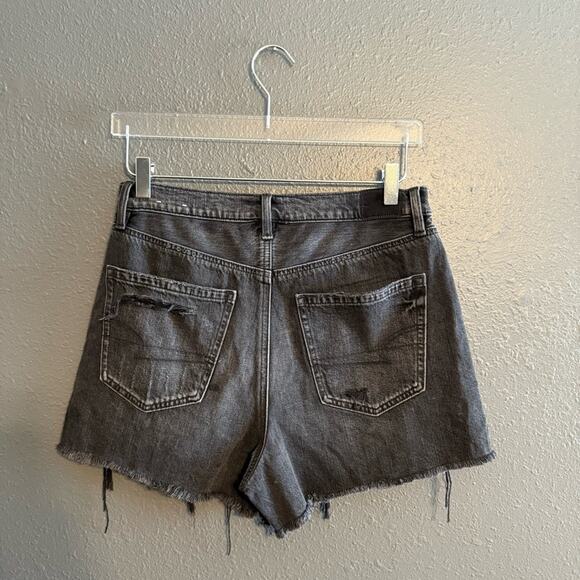 American Eagle NWT High Rise 90s Boyfriend Short Black Size 8 - Picture 4 of 7